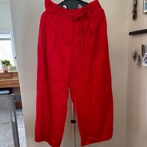 Nine West Vibrant Red Wide Leg Pants